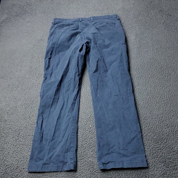 Weatherproof Chino Khaki Pants Blue Mens 36 x29 - Picture 2 of 9